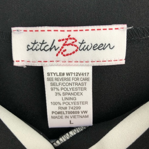 StitchBtween Black & White Striped Dress - Picture 5 of 8